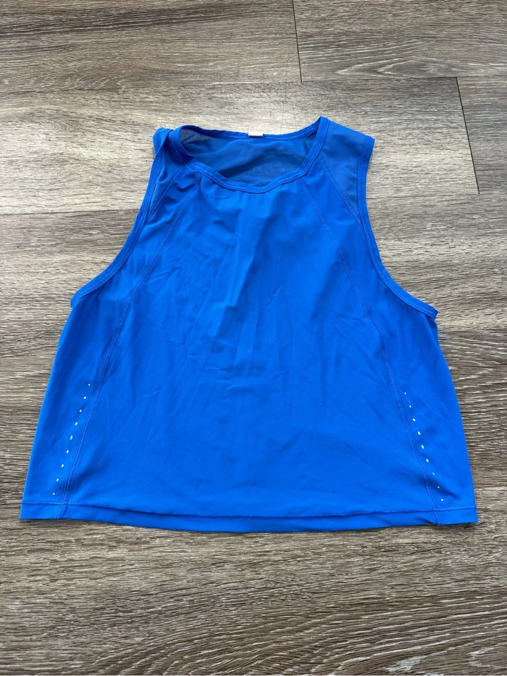 Lululemon Sculpt Cropped Tank Top Blazer Blue Tone